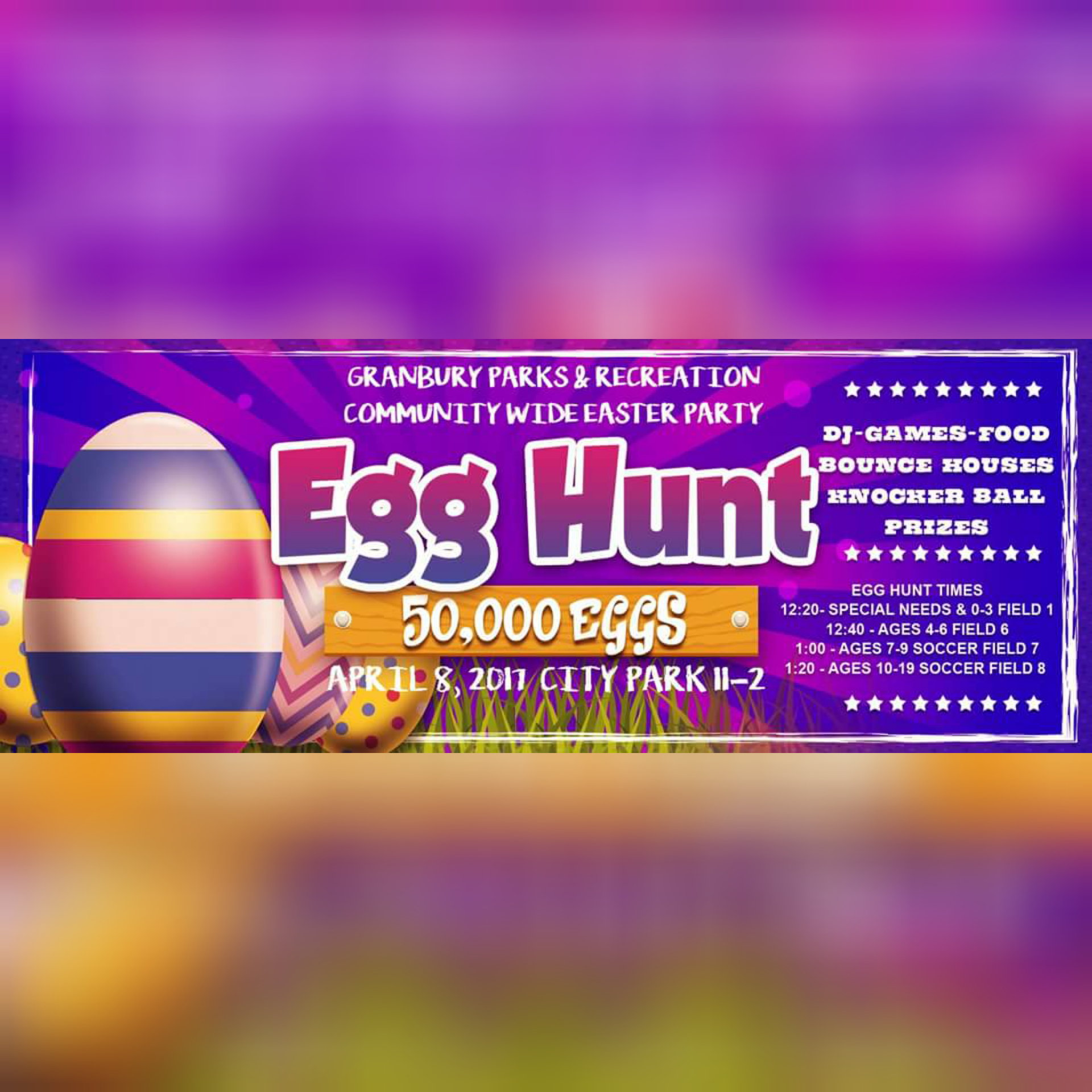 Free City Park Easter Egg Hunt Coming April 8th!