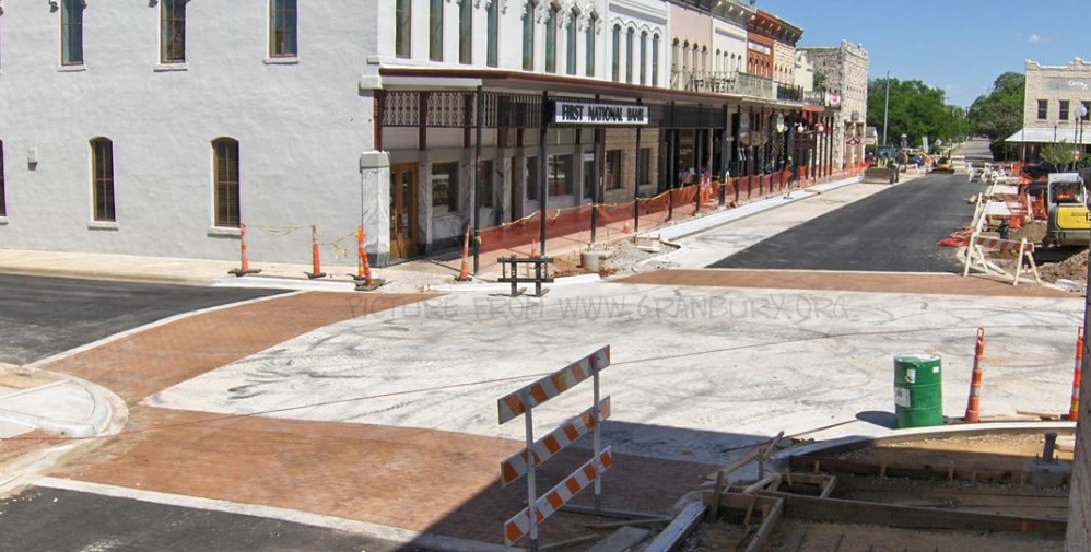 Granbury Town Square’s Make-Over Moving Along Nicely