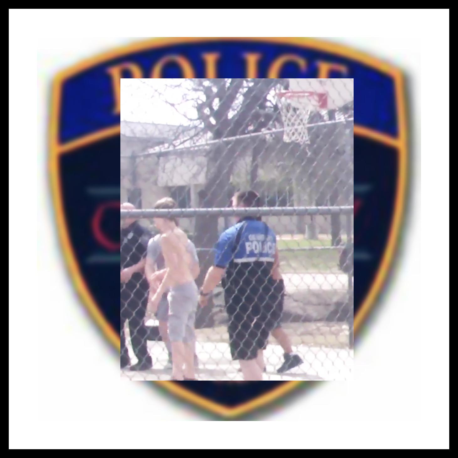 (VIDEO) Granbury Officers Take Time Out For A Friendly Game Of Basketball