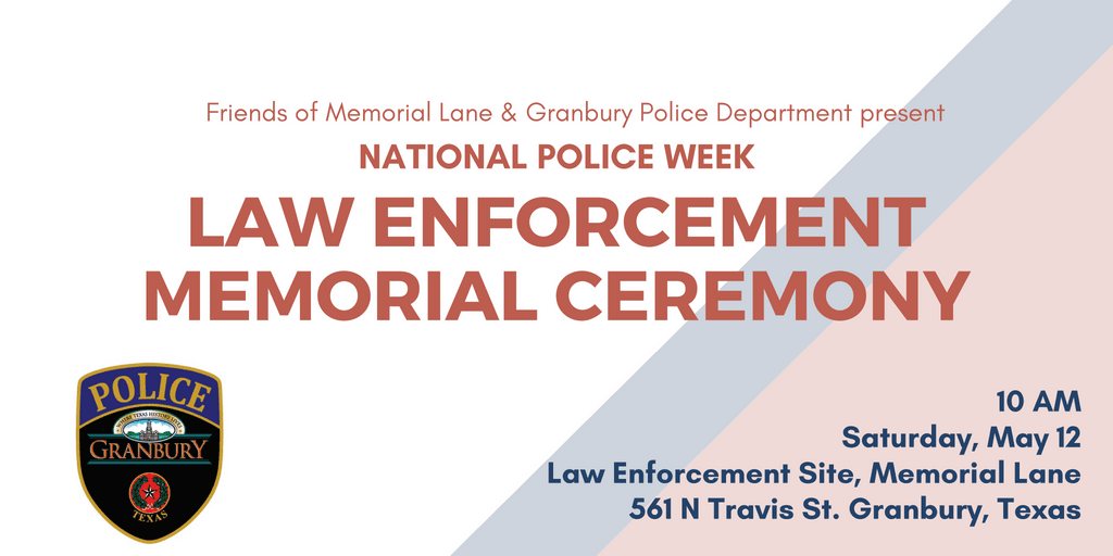 Community Invited To Law Enforcement Memorial Ceremony On May 12