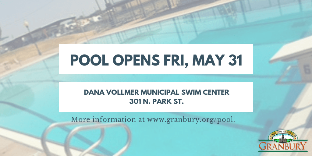 City Pool Opens for Summer Season on May 31