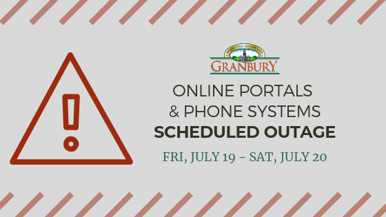 Scheduled Outage for City Online Portals, Phone System