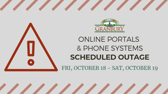 Scheduled Outage for City Online Portals, Phone Systems on October 18-19