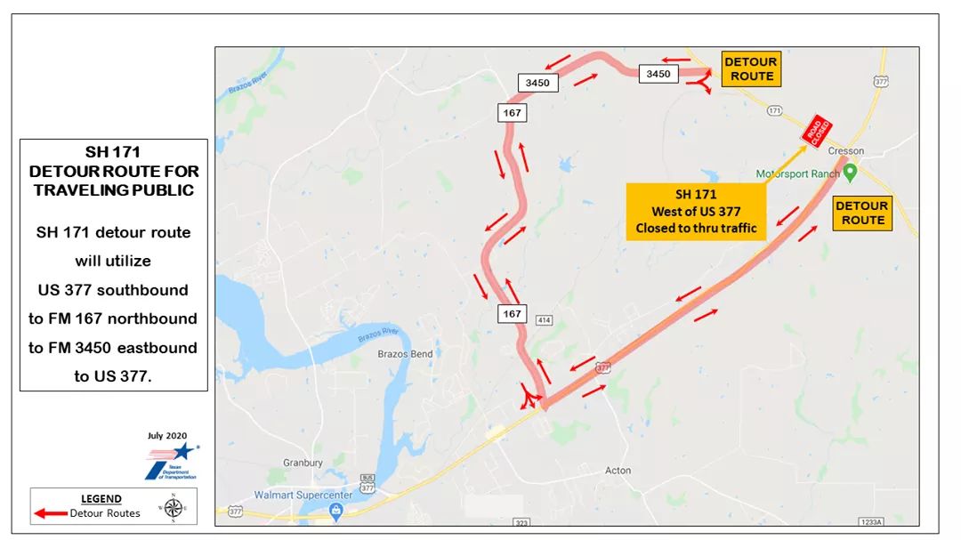 TRAFFIC ALERT: Expect Delays at US 377- SH 171 Intersection Starting Tuesday Night